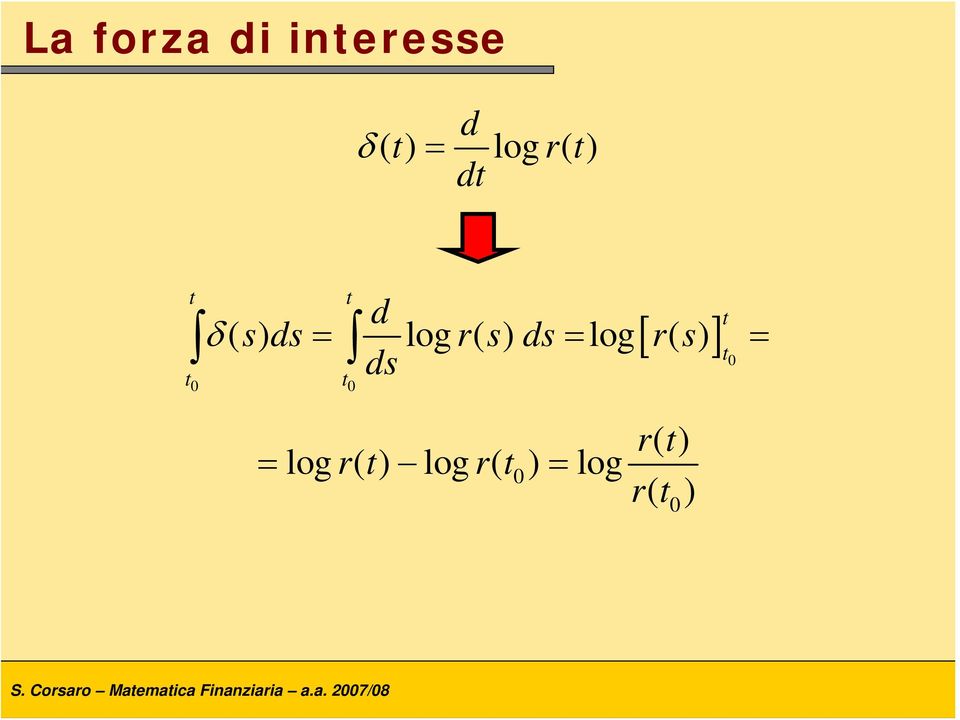 () ds 0 0 [ ] 0 δ = = = = r r = r