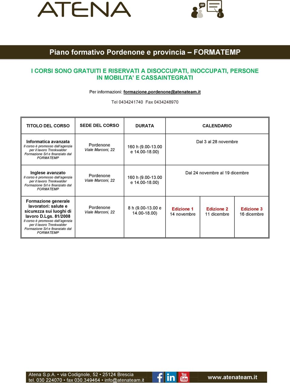 it Tel 0434241740 Fax 0434248970 Informatica avanzata Pordenone Viale Marconi, 22 e