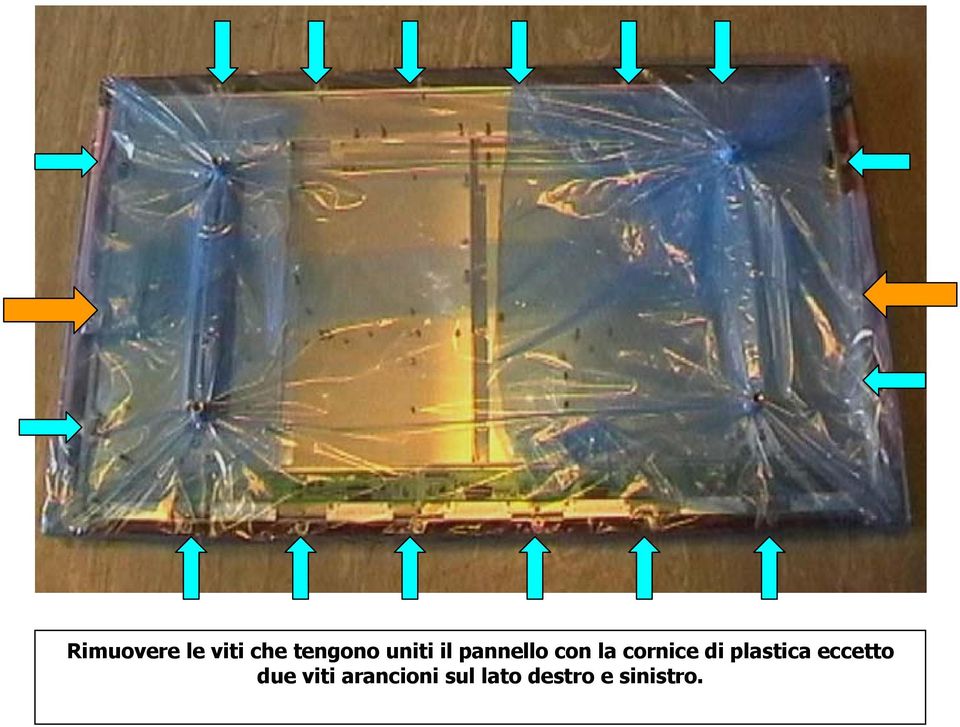 di plastica eccetto due viti