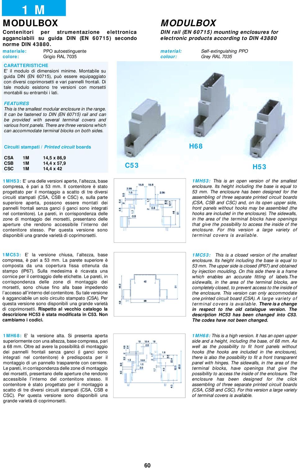 il modulo di dimensioni minime. Montabile su guida DIN (EN 60715), può essere equipaggiato con diversi coprimorsetti e vari pannelli frontali.