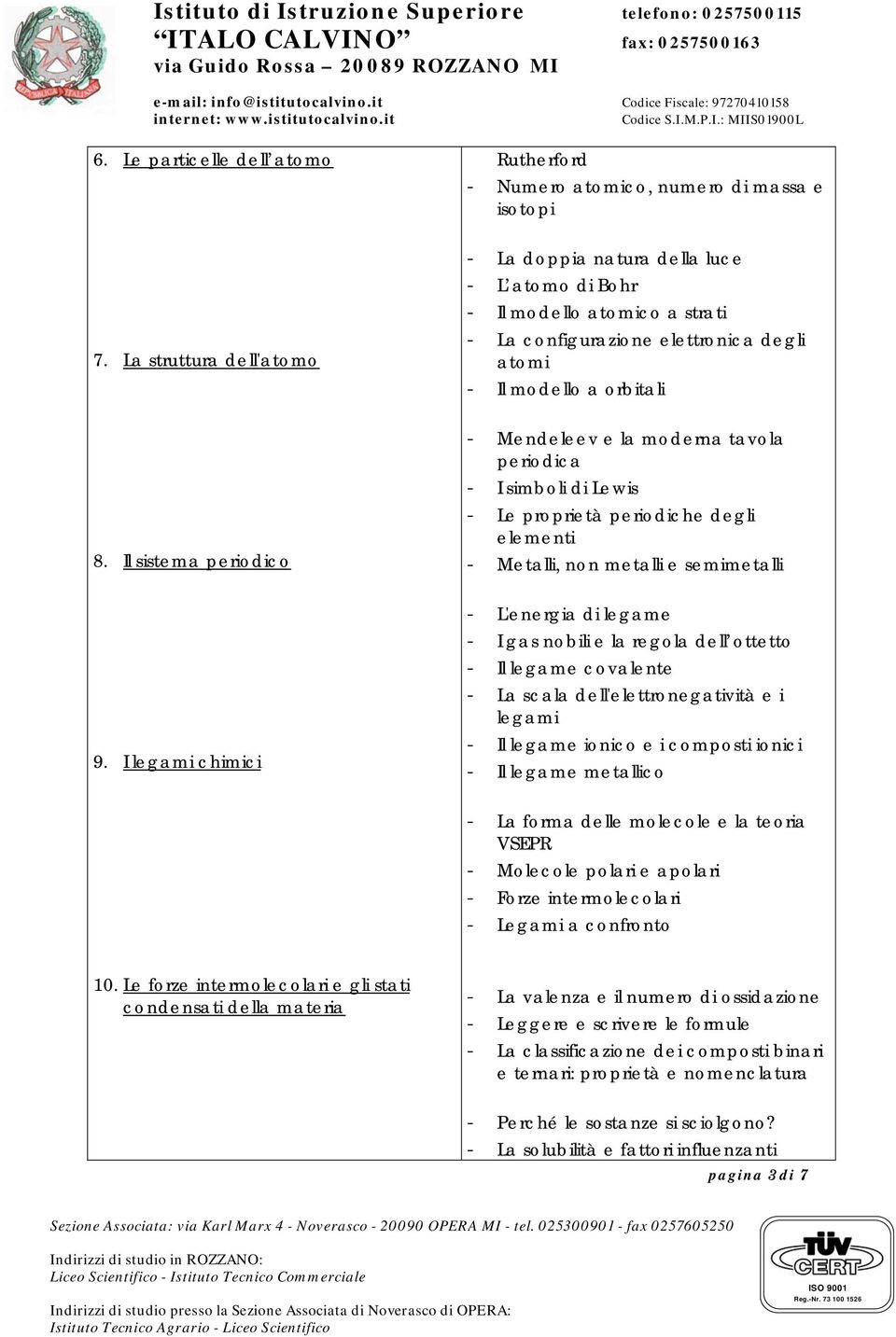 UIl sistema periodico - Mendeleev e la moderna tavola periodica - I simboli di Lewis - Le proprietà periodiche degli elementi - Metalli, non metalli e semimetalli 9.