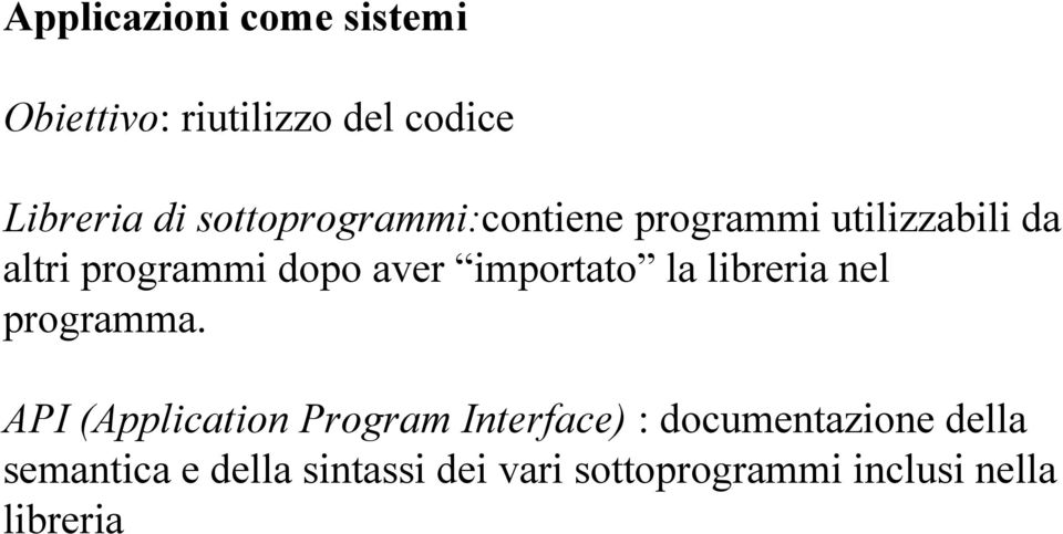 importato la libreria nel programma.