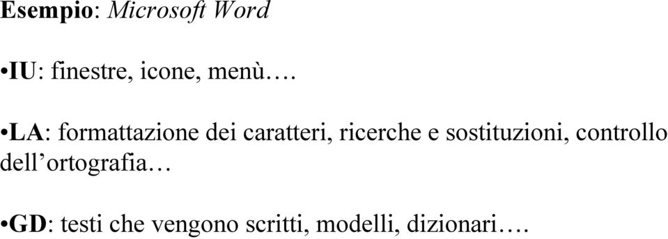 ricerche e sostituzioni, controllo dell