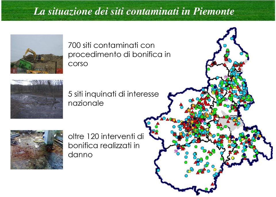 in corso 5 siti inquinati di interesse nazionale