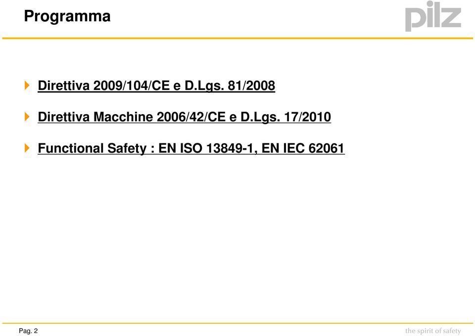 2006/42/CE e D.Lgs.