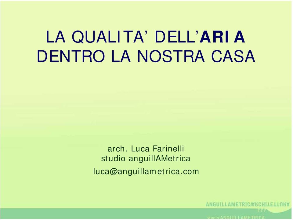 Luca Farinelli studio