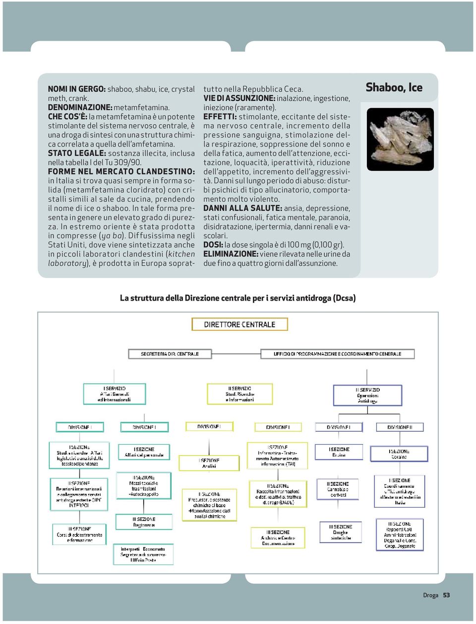 STATO LEGALE: sostanza illecita, inclusa nella tabella I del Tu 309/90.