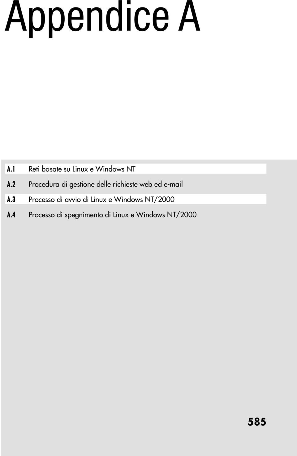 A.3 Processo di avvio di Linux e Windows NT/2000 A.