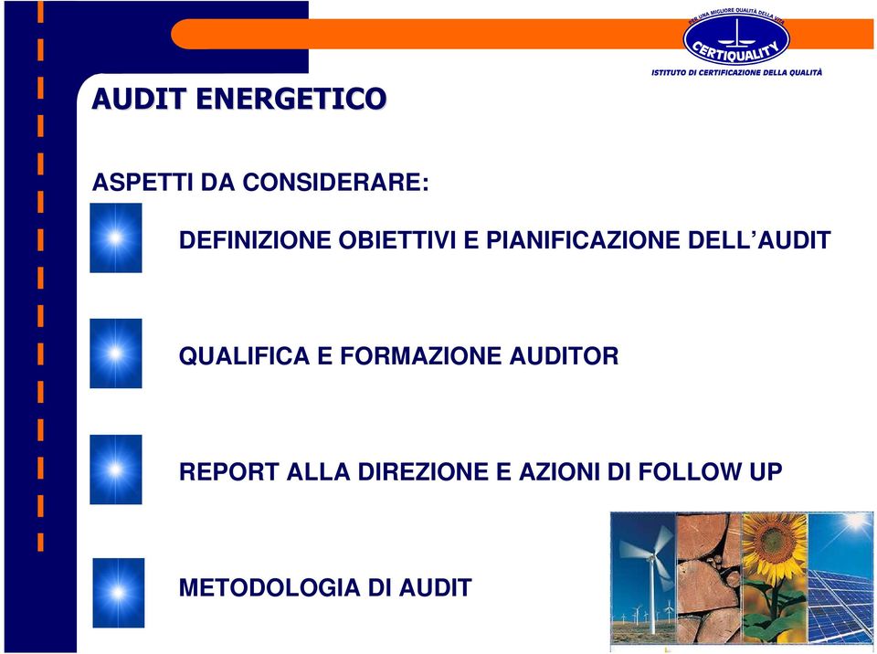 AUDIT QUALIFICA E FORMAZIONE AUDITOR REPORT