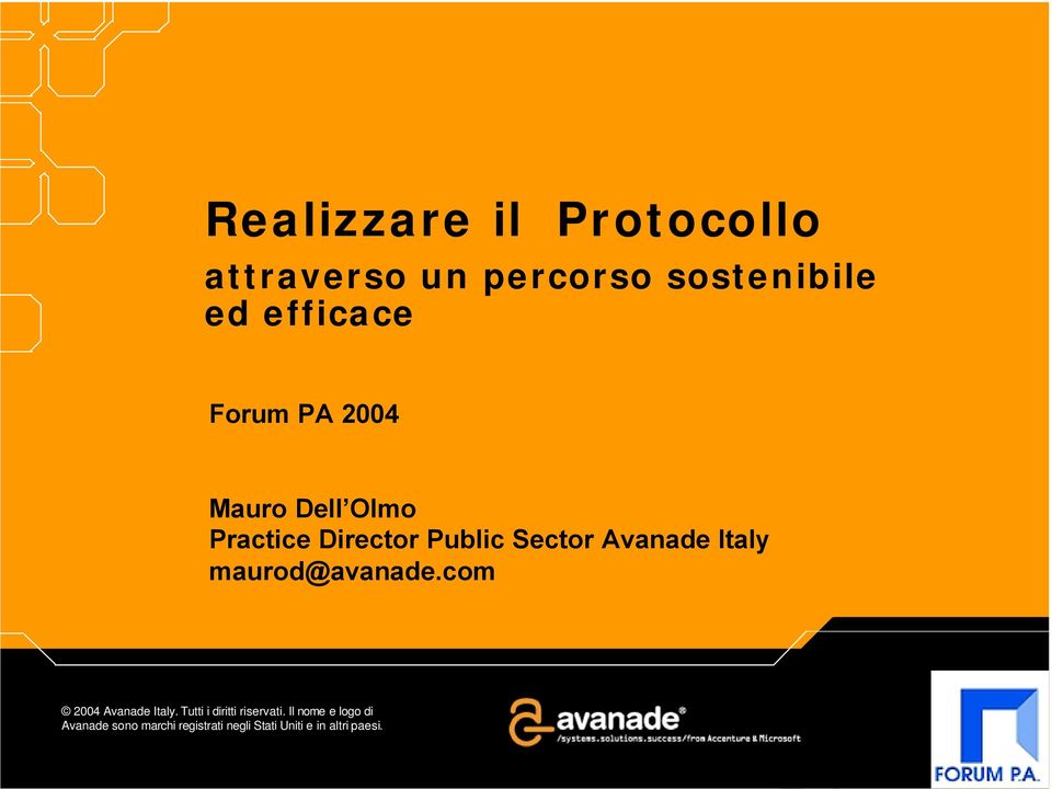 Practice Director Public Sector Avanade Italy