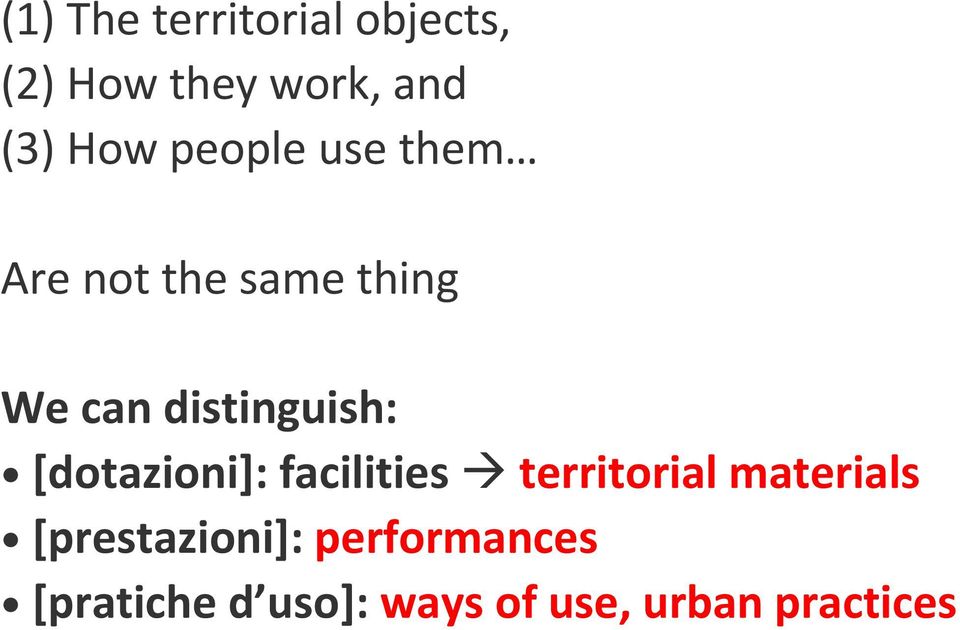 [dotazioni]: facilities territorial materials