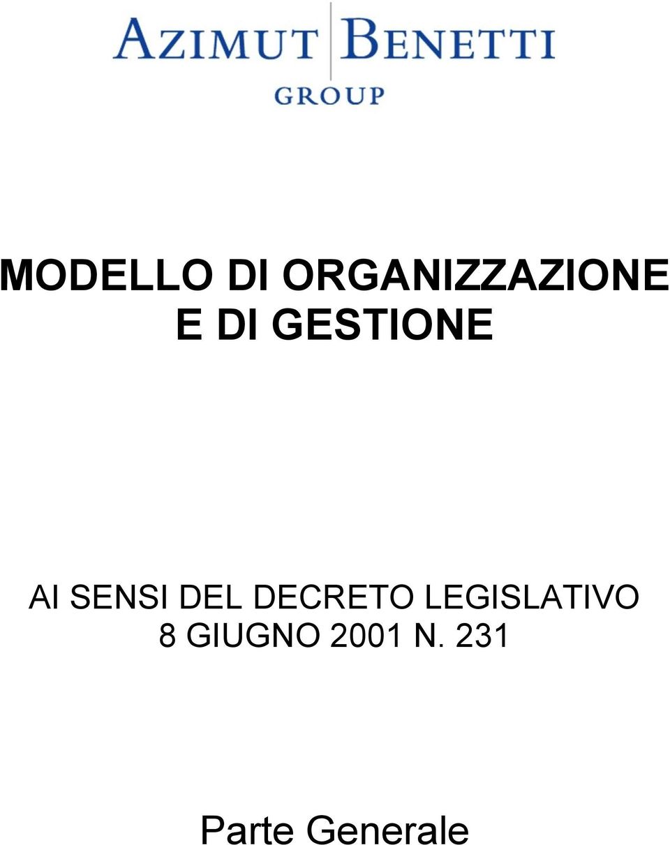 GESTIONE AI SENSI DEL