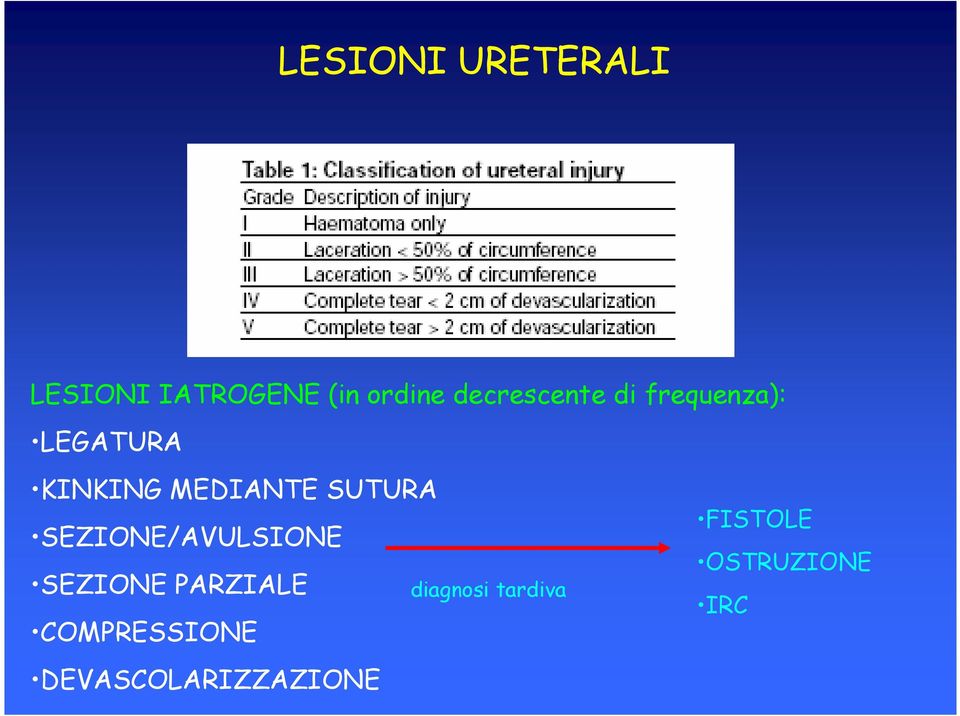 SUTURA SEZIONE/AVULSIONE SEZIONE PARZIALE