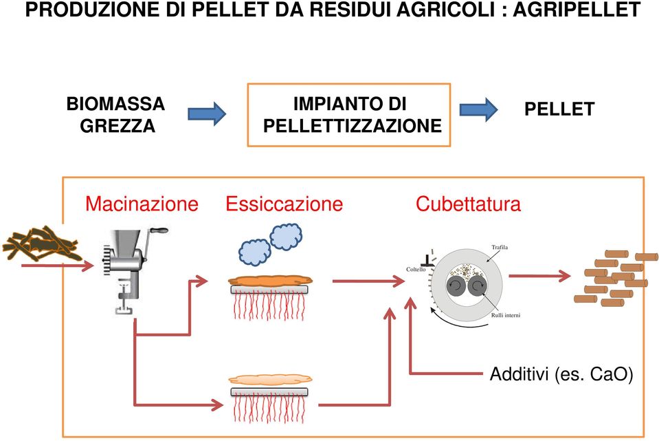 PELLETTIZZAZIONE PELLET Macinazione