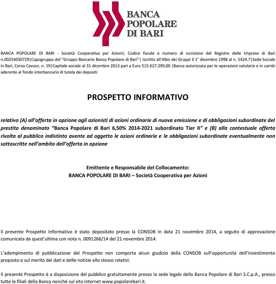 Prospetto Informativo Pdf Download Gratuito