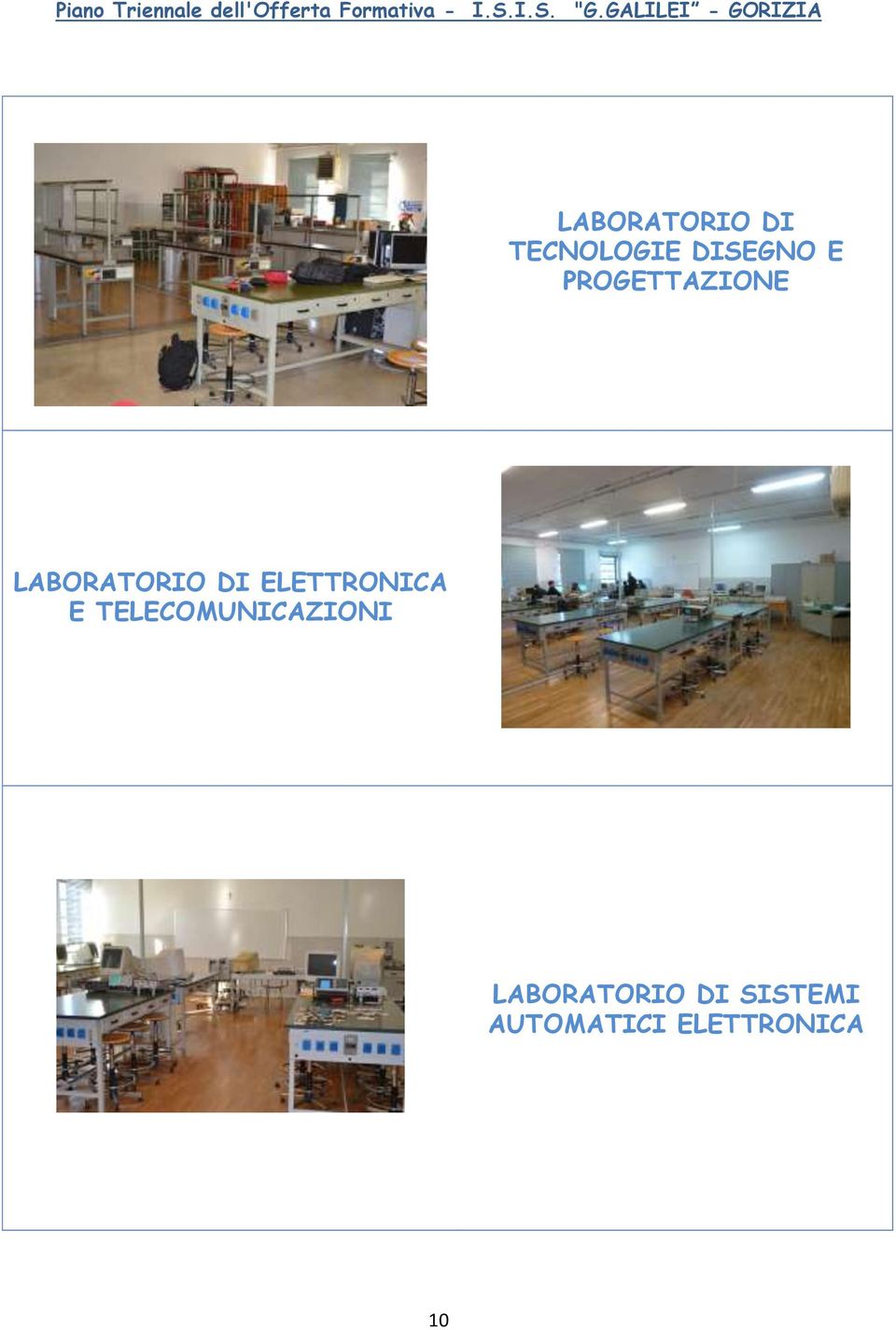 PROGETTAZIONE LABORATORIO DI ELETTRONICA E