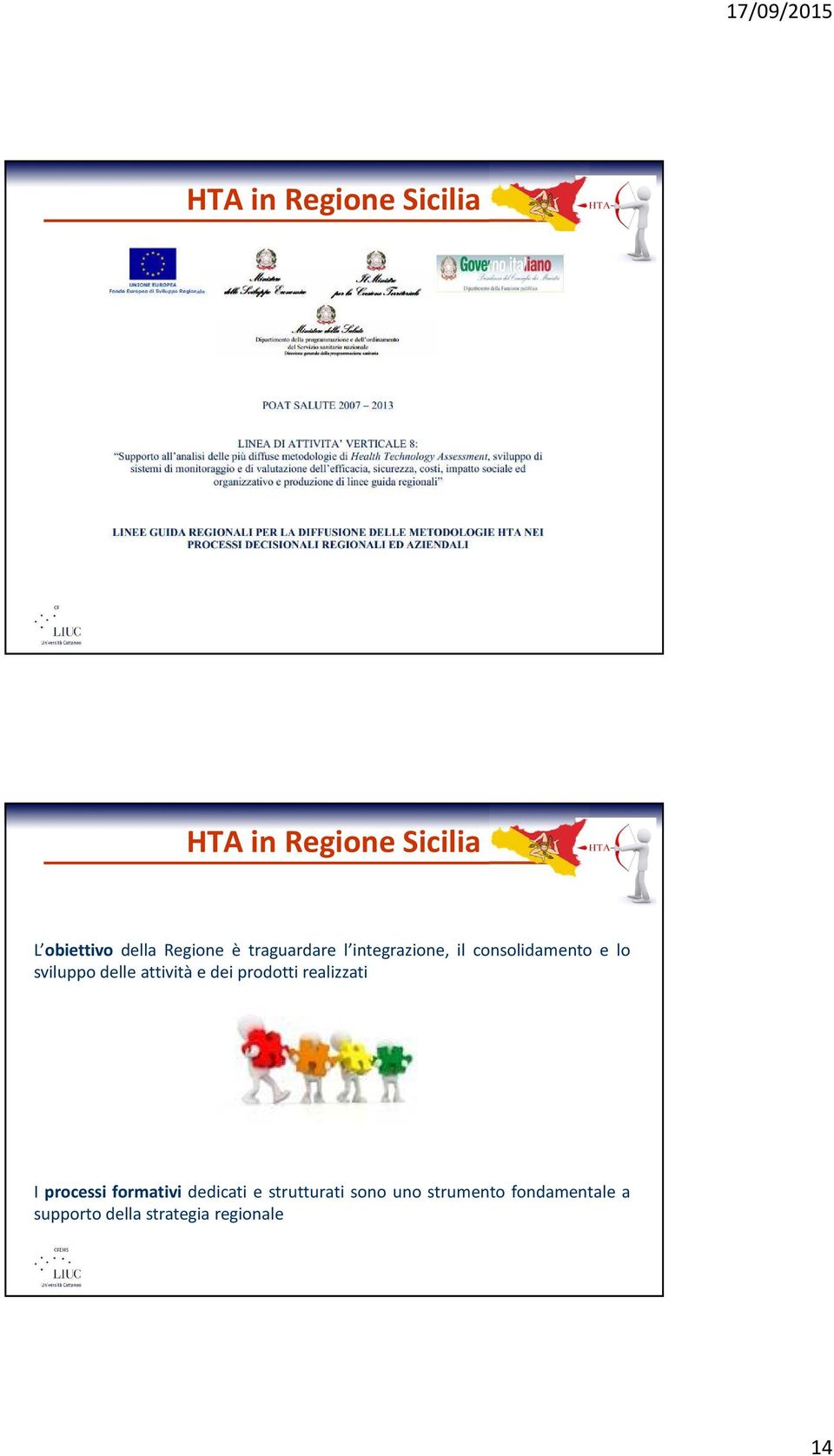 attività e dei prodotti realizzati I processi formativi dedicati e