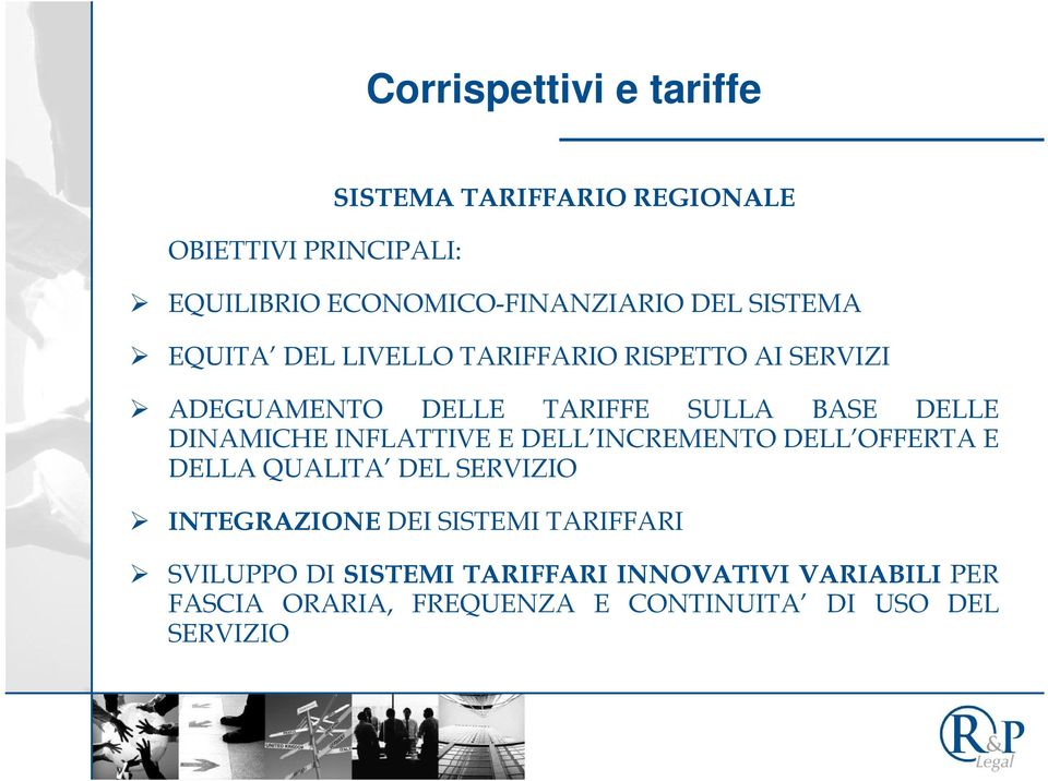 DINAMICHE INFLATTIVE E DELL INCREMENTO DELL OFFERTA E DELLA QUALITA DEL SERVIZIO INTEGRAZIONE DEI SISTEMI