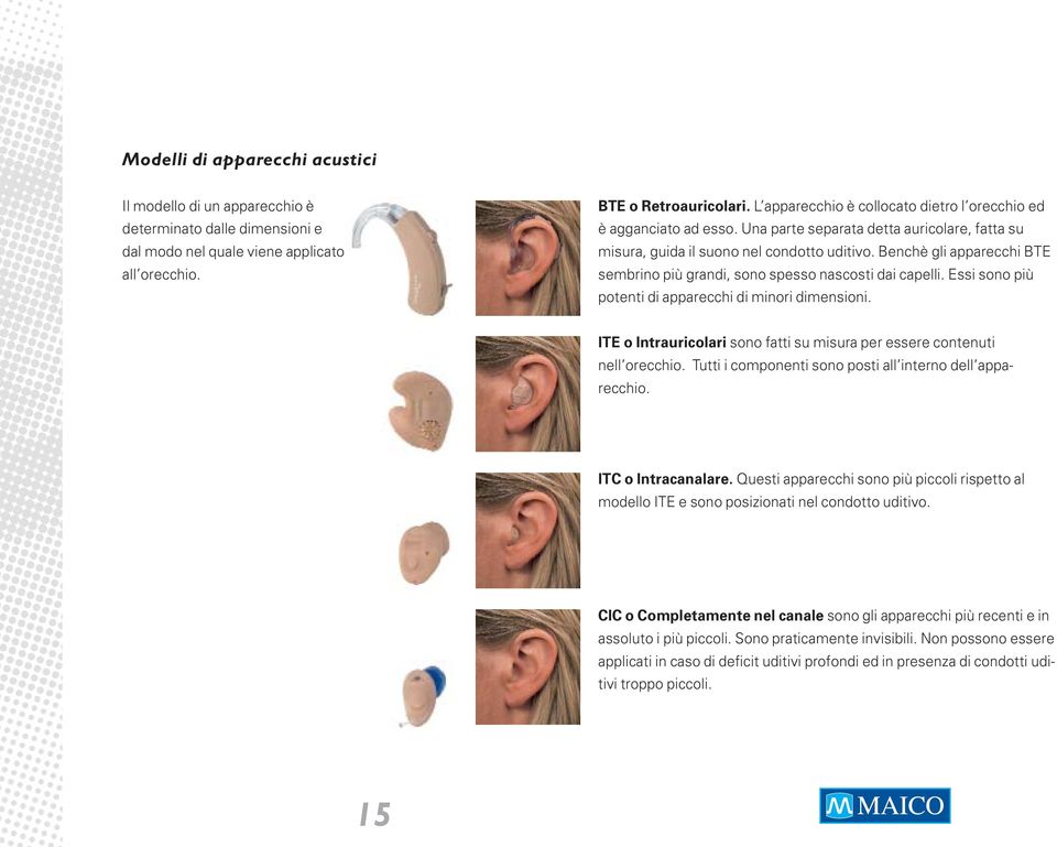 Benchè gli apparecchi BTE sembrino più grandi, sono spesso nascosti dai capelli. Essi sono più potenti di apparecchi di minori dimensioni.