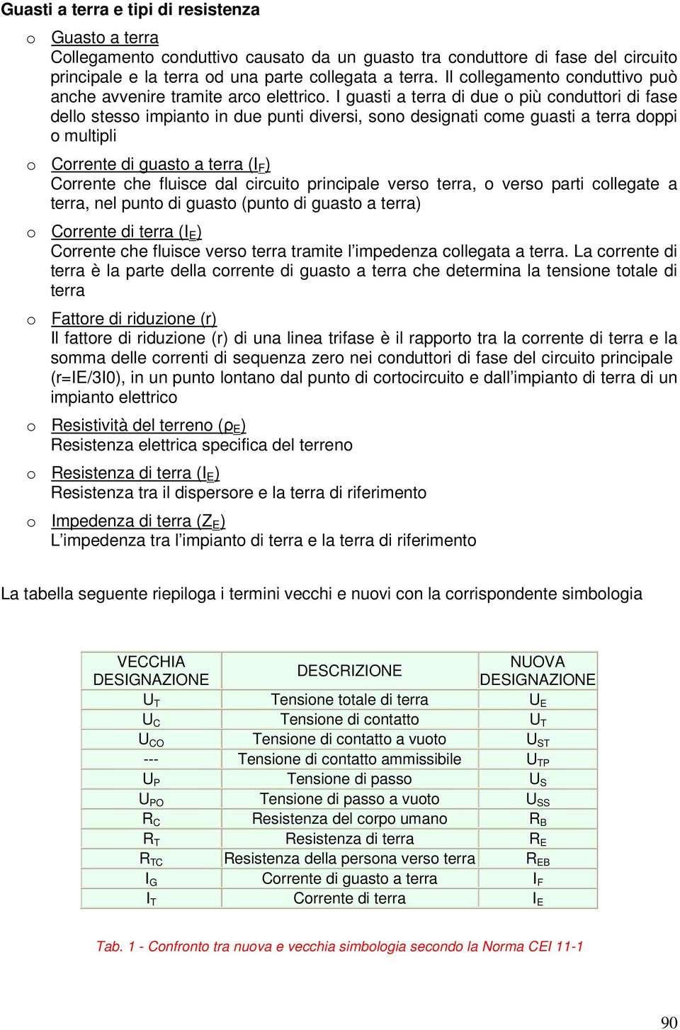 I guasti a terra di due o più conduttori di fase dello stesso impianto in due punti diversi, sono designati come guasti a terra doppi o multipli o Corrente di guasto a terra (I F ) Corrente che