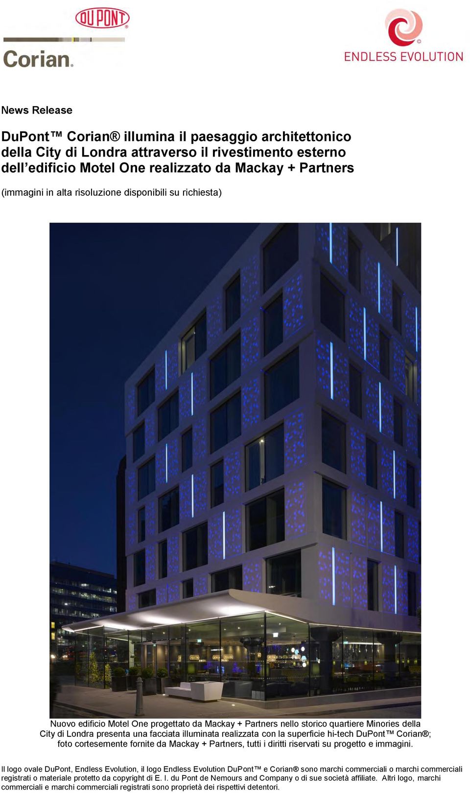 disponibili su richiesta) Nuovo edificio Motel One progettato da Mackay + Partners nello storico quartiere