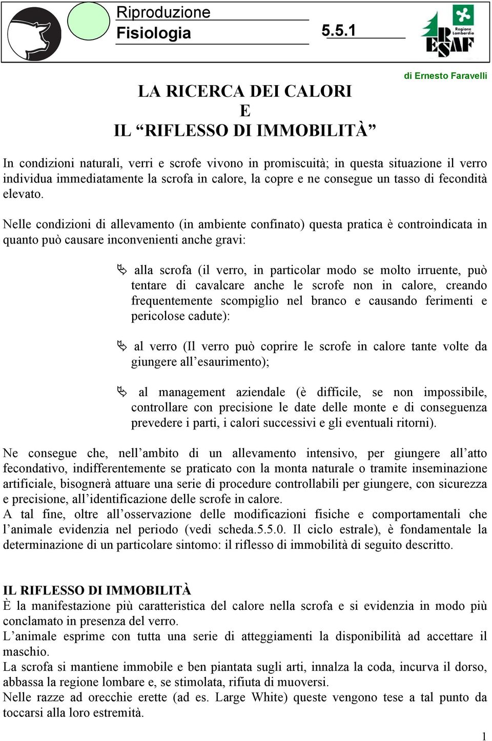 scrofa in calore, la copre e ne consegue un tasso di fecondità elevato.