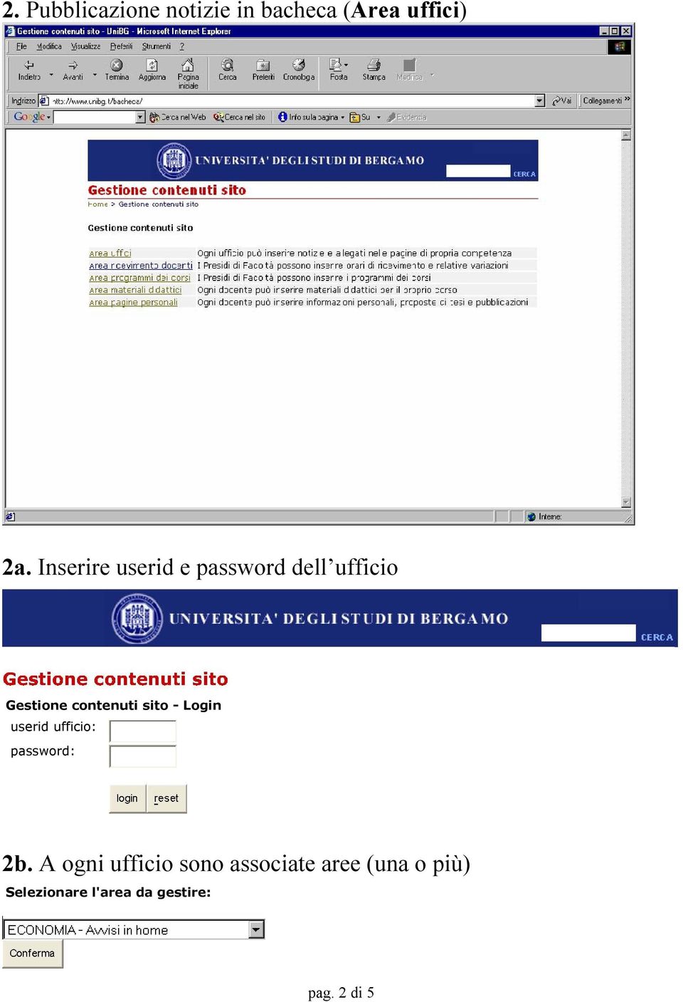 sito - Login userid ufficio: password: 2b.