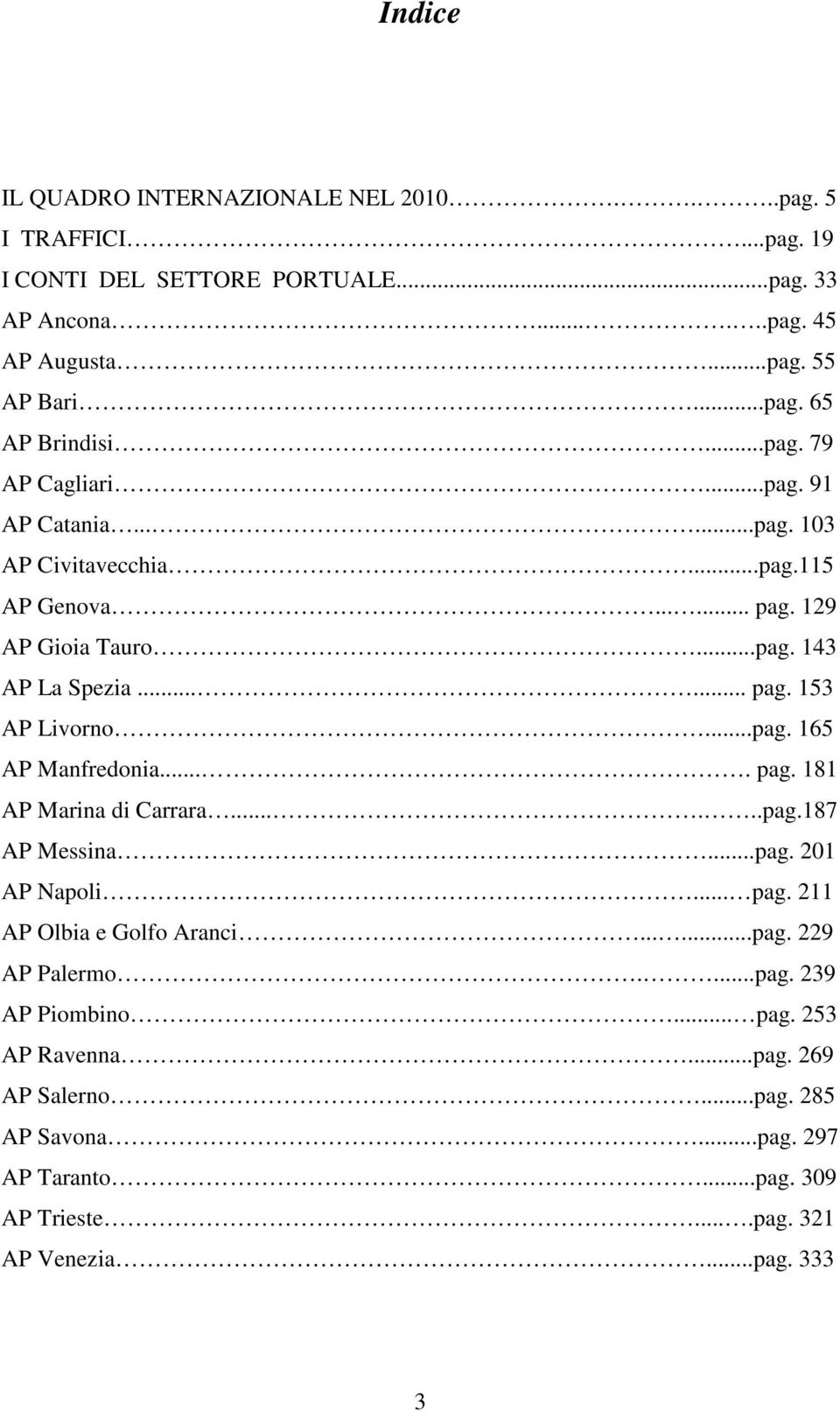 ..pag. 165 AP Manfredonia.... pag. 181 AP Marina di Carrara......pag.187 AP Messina...pag. 201 AP Napoli... pag. 211 AP Olbia e Golfo Aranci......pag. 229 AP Palermo....pag. 239 AP Piombino.