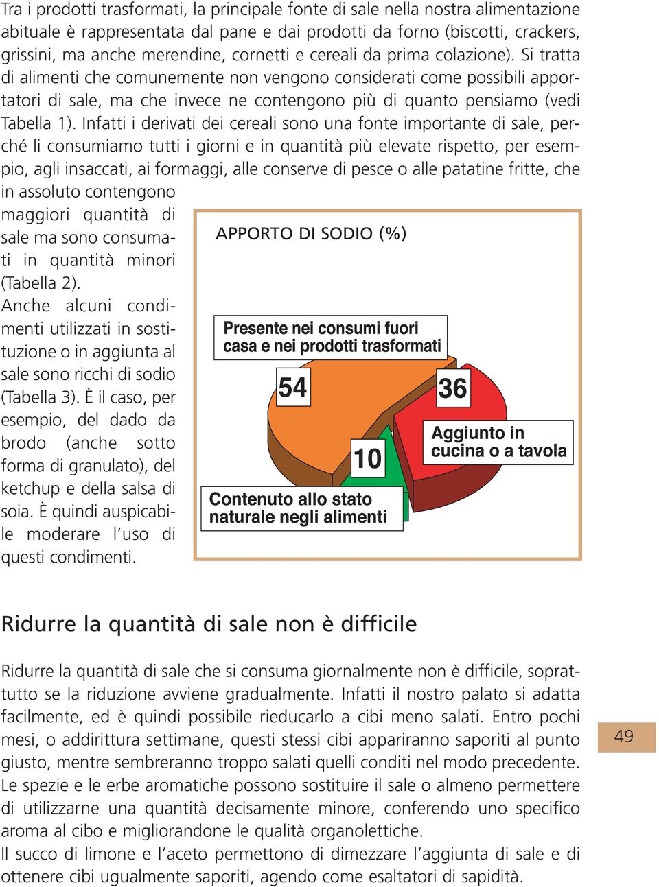 Si tratta di alimenti che comunemente non vengono considerati come possibili apportatori di sale, ma che invece ne contengono più di quanto pensiamo (vedi Tabella 1).