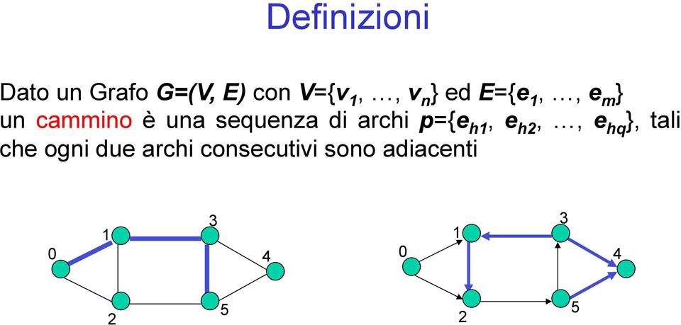 una sequenza d arch p={e h, e h,, e hq