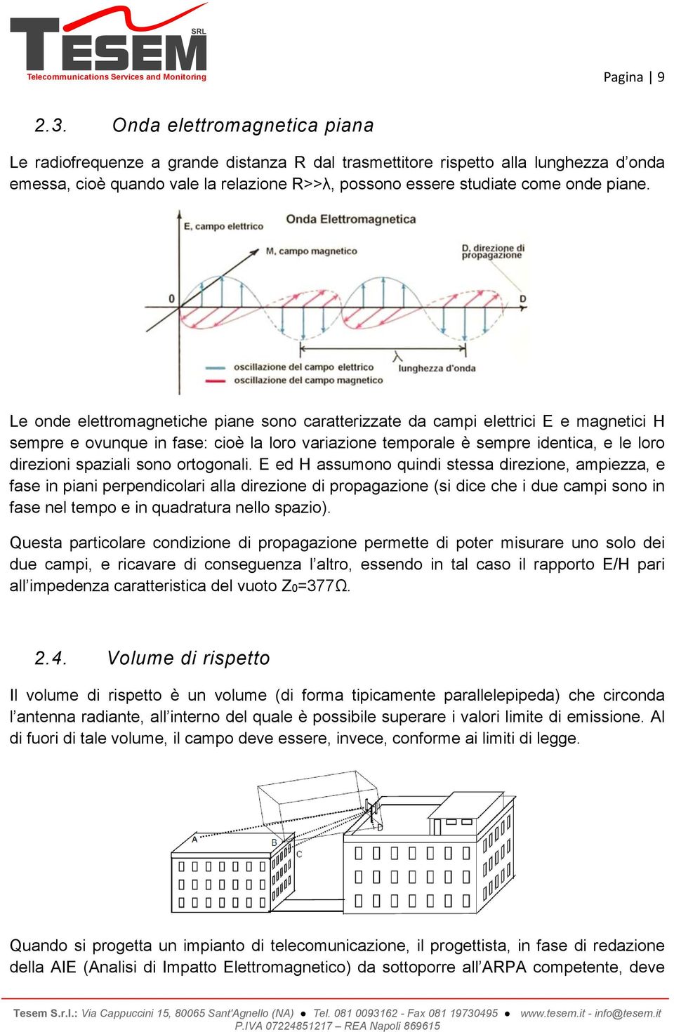 Le onde elettromagnetiche piane sono caratterizzate da campi elettrici E e magnetici H sempre e ovunque in fase: cioè la loro variazione temporale è sempre identica, e le loro direzioni spaziali sono