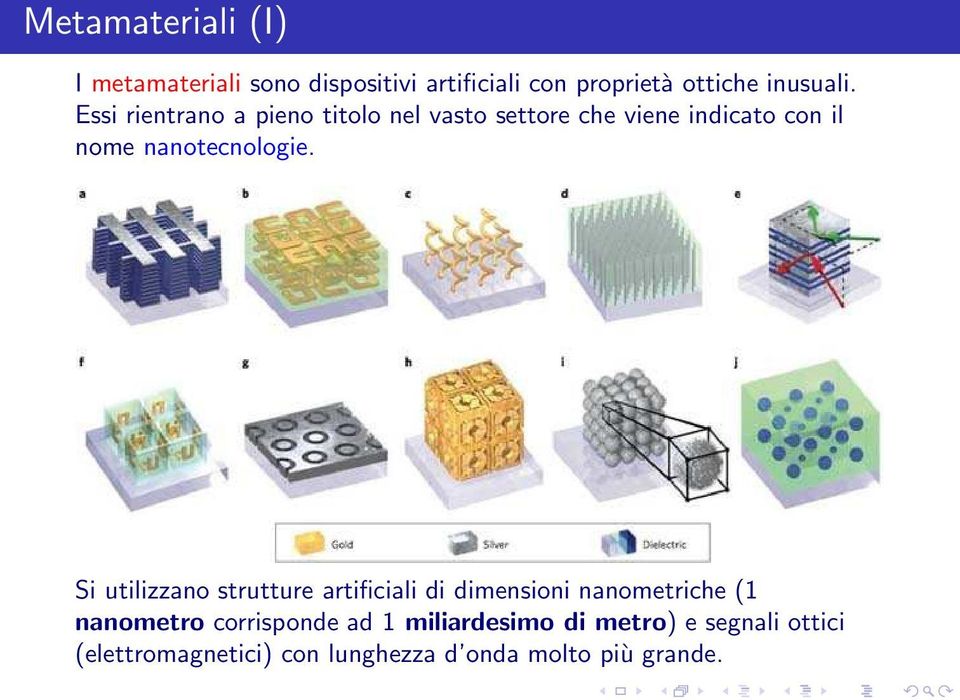 Si utilizzano strutture artificiali di dimensioni nanometriche (1 nanometro corrisponde ad 1