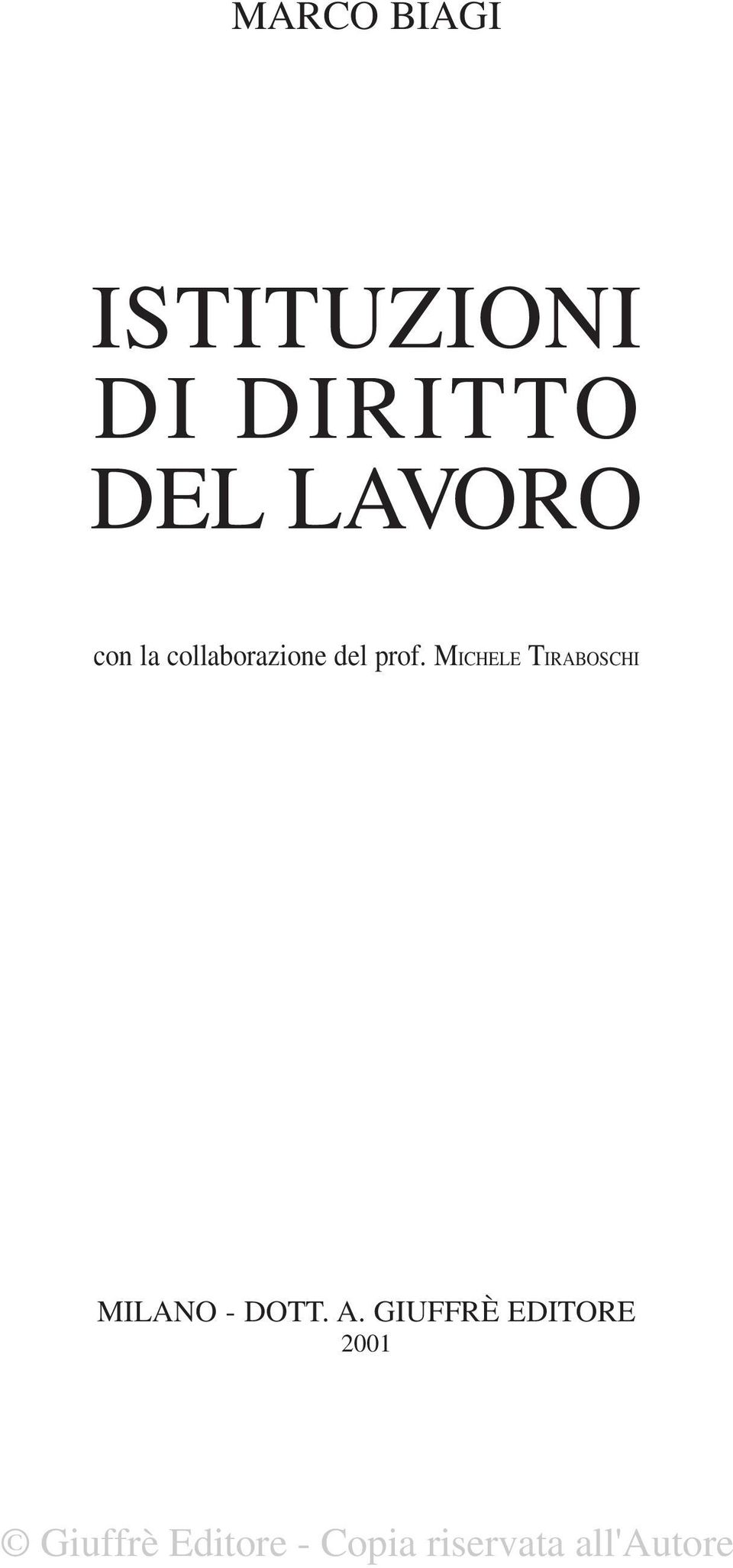 collaborazione del prof.