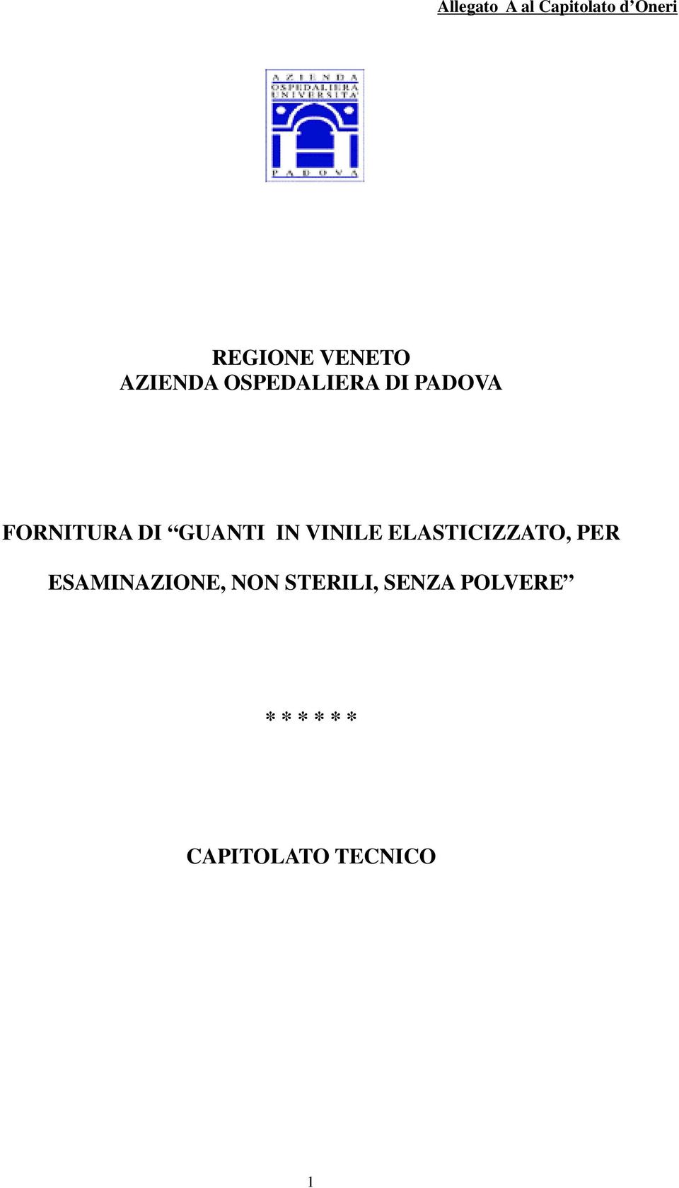 ELASTICIZZATO, PER ESAMINAZIONE, NON