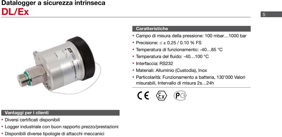 Materiali: Alluminio (Custodia), Inox Particolarità: Funzionamento a batteria, 130'000 Valori