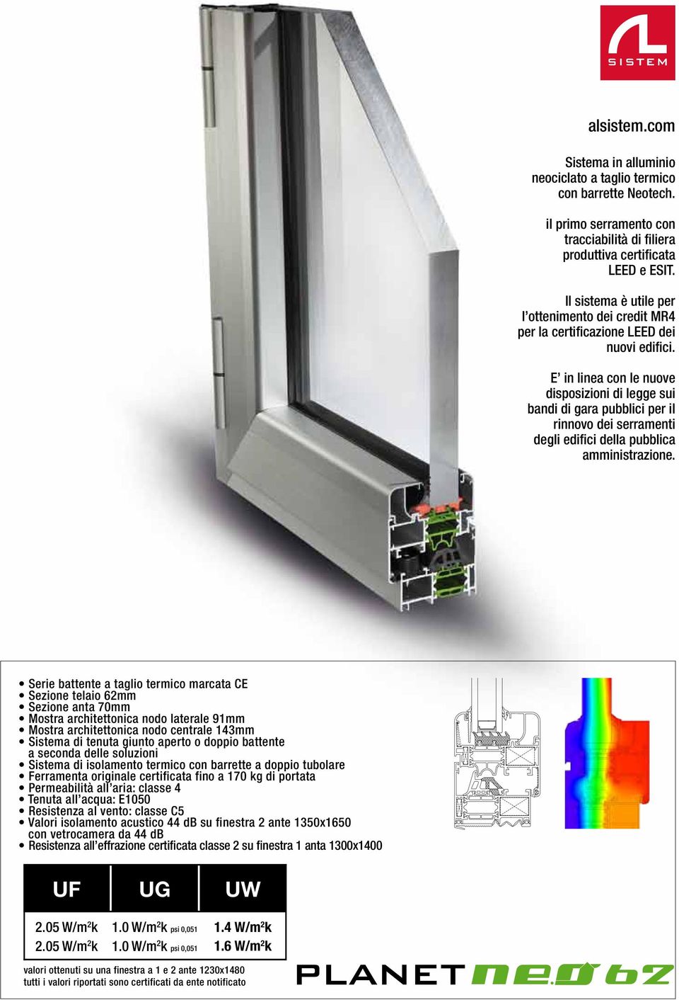 E in linea con le nuove disposizioni di legge sui bandi di gara pubblici per il rinnovo dei serramenti degli edifici della pubblica amministrazione.