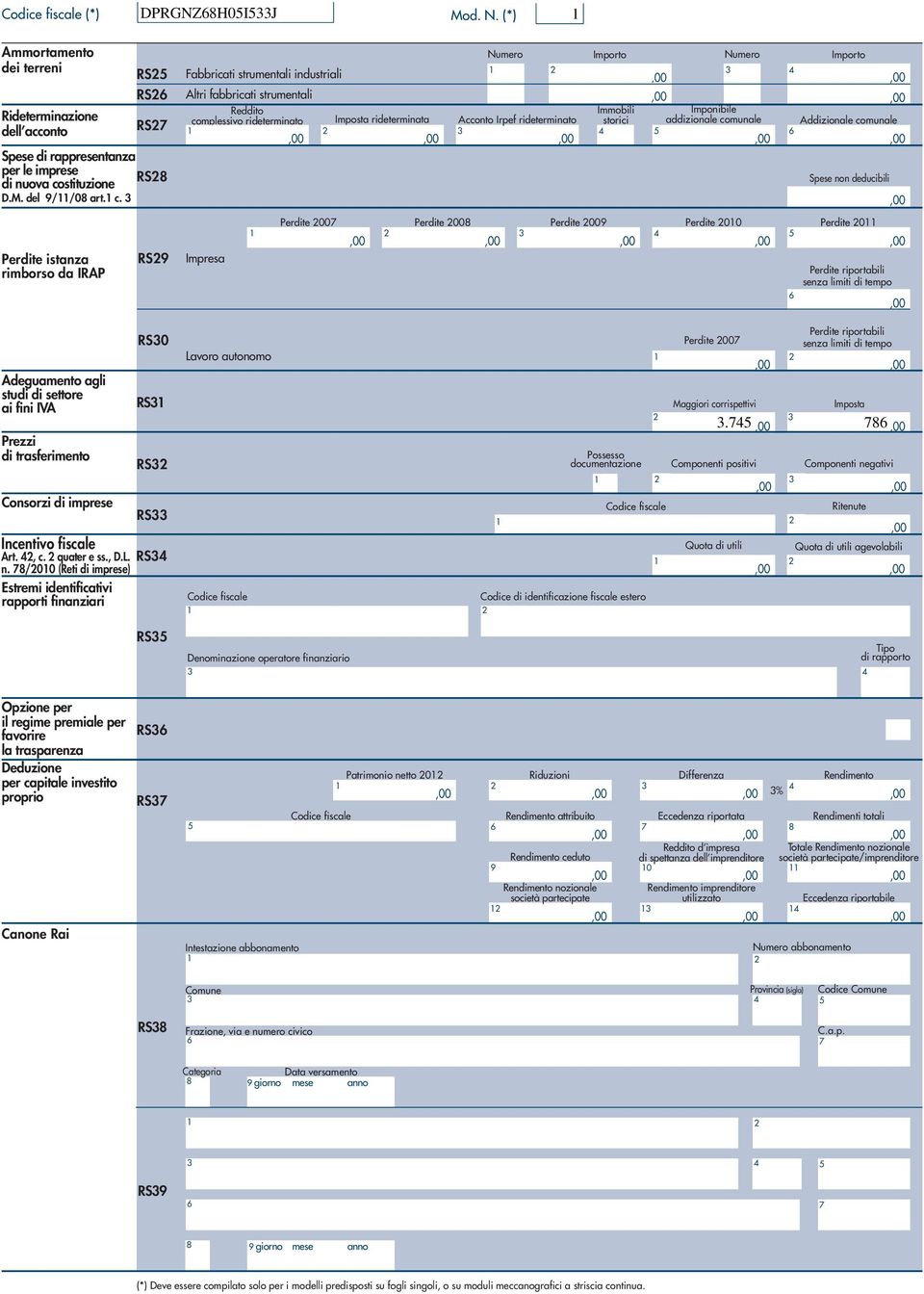 Acconto Irpef rideterminato storici addizionale co