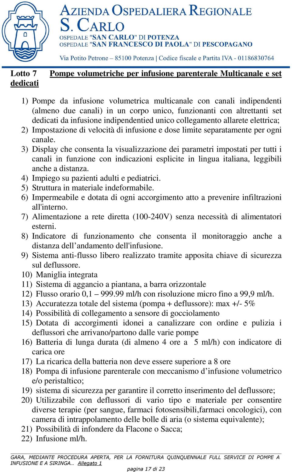 3) Display che consenta la visualizzazione dei parametri impostati per tutti i canali in funzione con indicazioni esplicite in lingua italiana, leggibili anche a distanza.