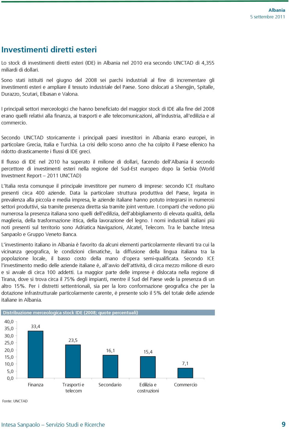 Sono dislocati a Shengjin, Spitalle, Durazzo, Scutari, Elbasan e Valona.