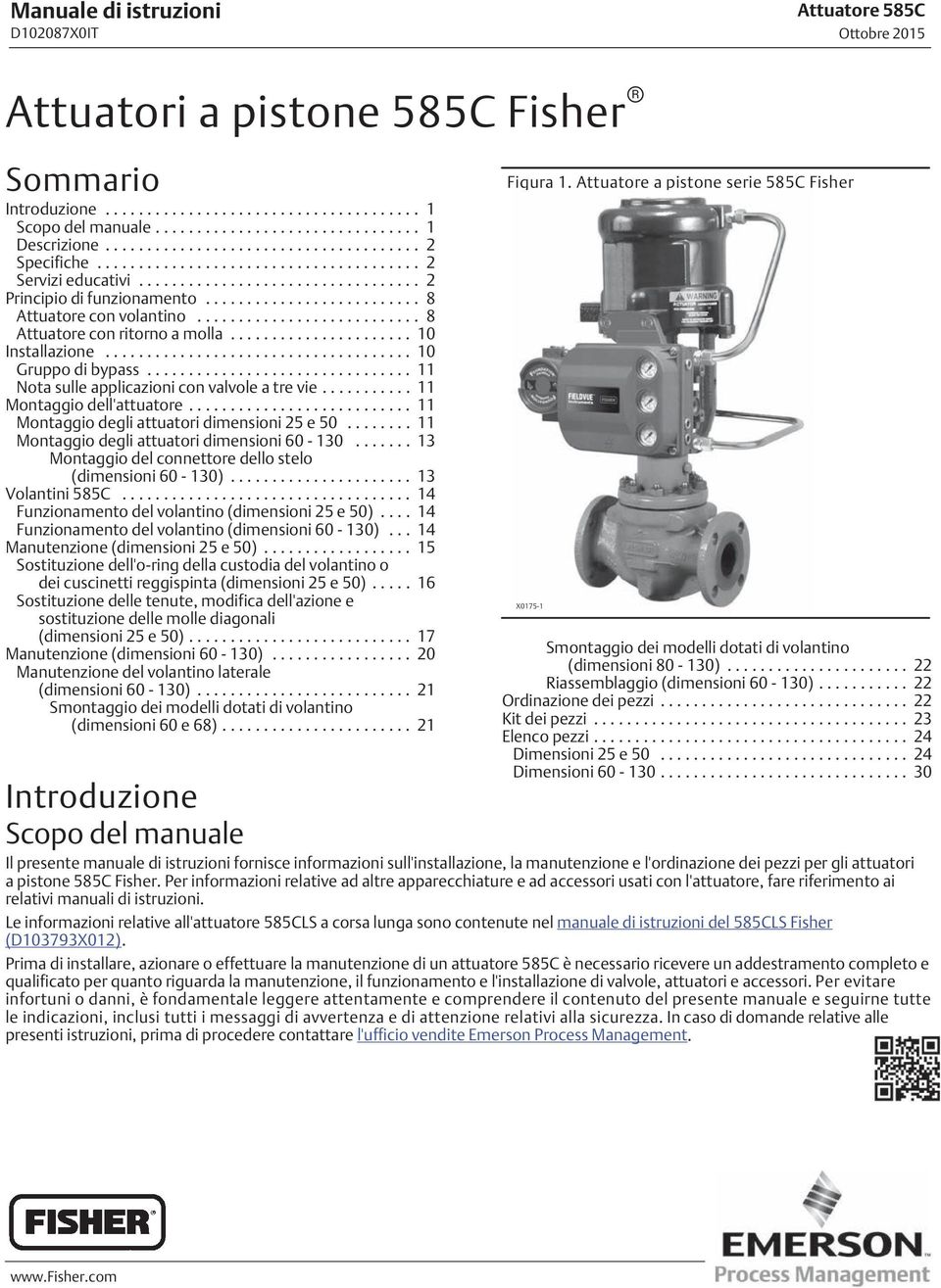 .. 11 Montaggio dell'attuatore... 11 Montaggio degli attuatori dimensioni 25 e 50... 11 Montaggio degli attuatori dimensioni 60-130... 13 Montaggio del connettore dello stelo (dimensioni 60-130).