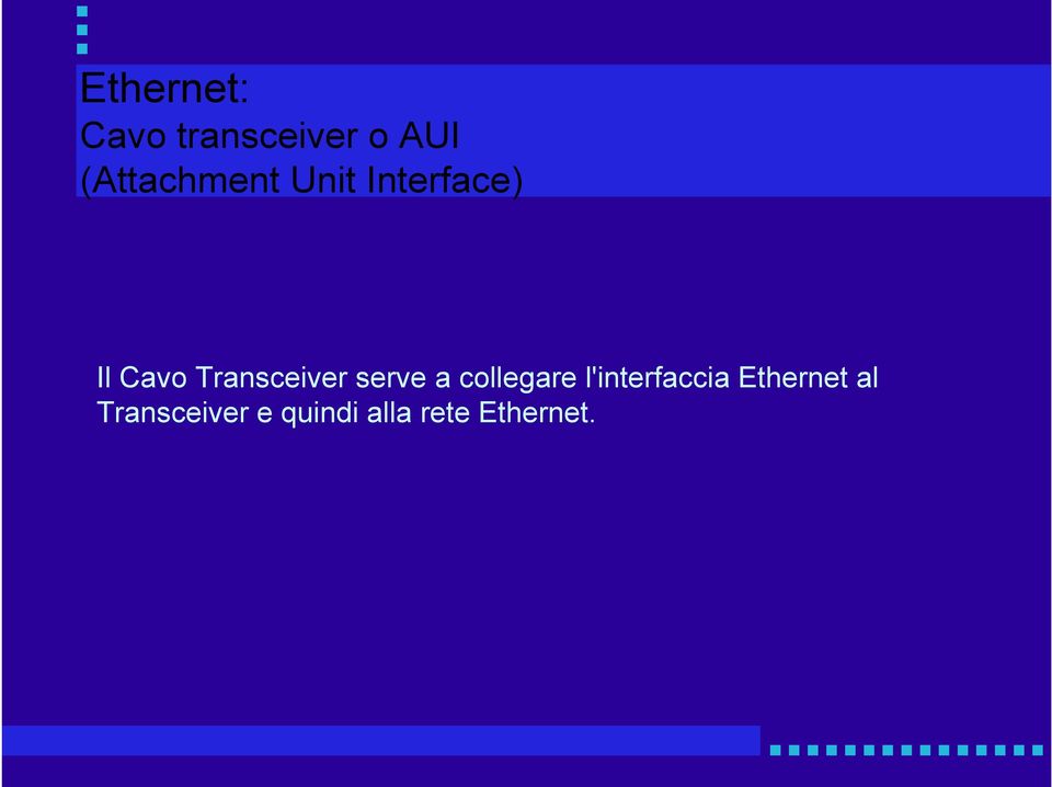 Transceiver serve a collegare