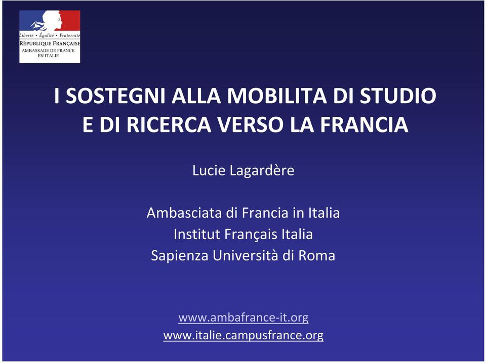 Italia Institut Français Italia Sapienza Università