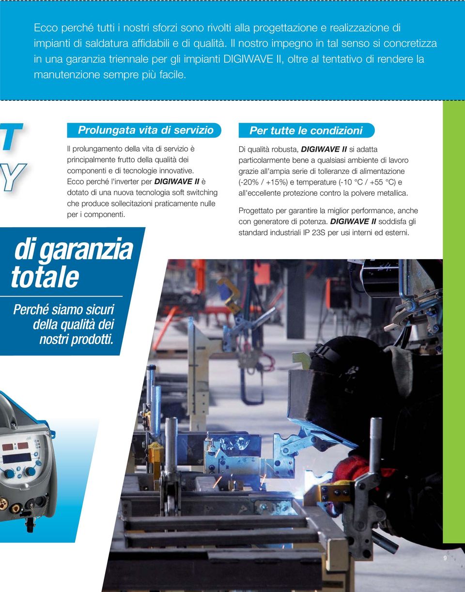 di garanzia totale Perché siamo sicuri della qualità dei nostri prodotti.