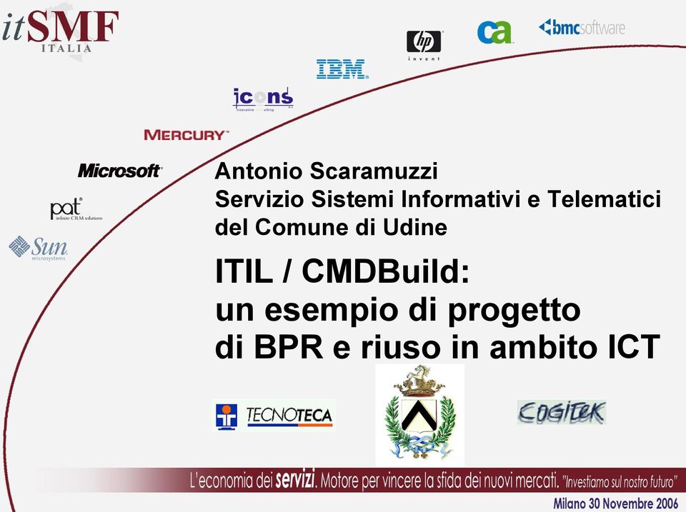 di Udine ITIL / CMDBuild: un esempio