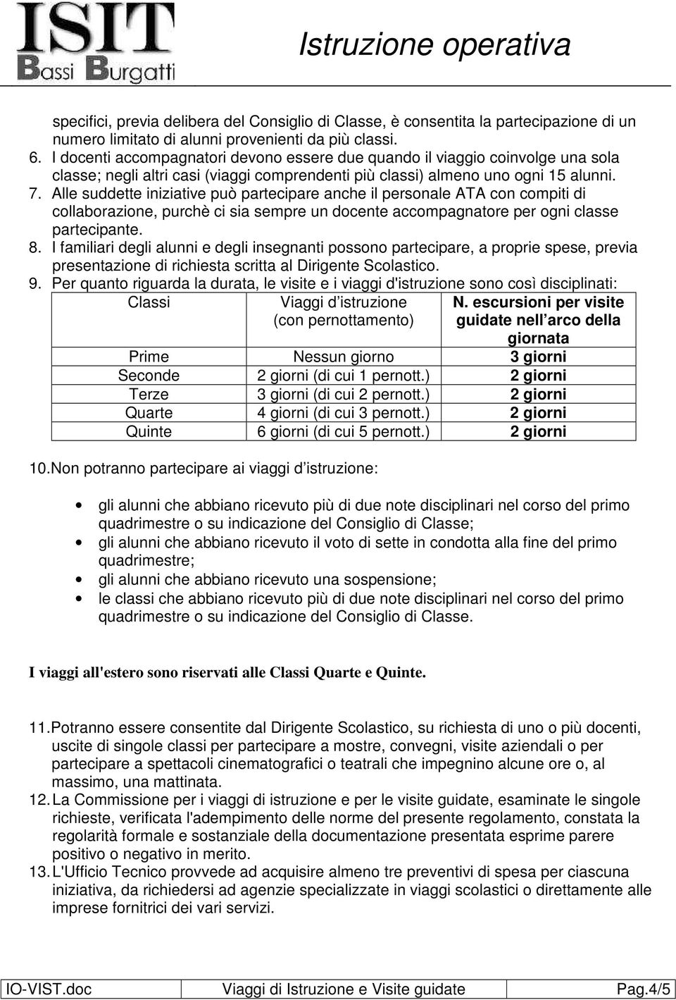 Alle suddette iniziative può partecipare anche il personale ATA con compiti di collaborazione, purchè ci sia sempre un docente accompagnatore per ogni classe partecipante. 8.