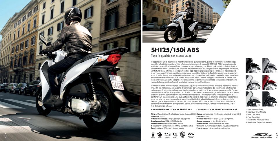 Il nuovo SH125/150i ABS raccoglie questa eredità e ne amplifica le qualità per rimanere al top della categoria. Ha un look inconfondibile e si guida come nessun altro.