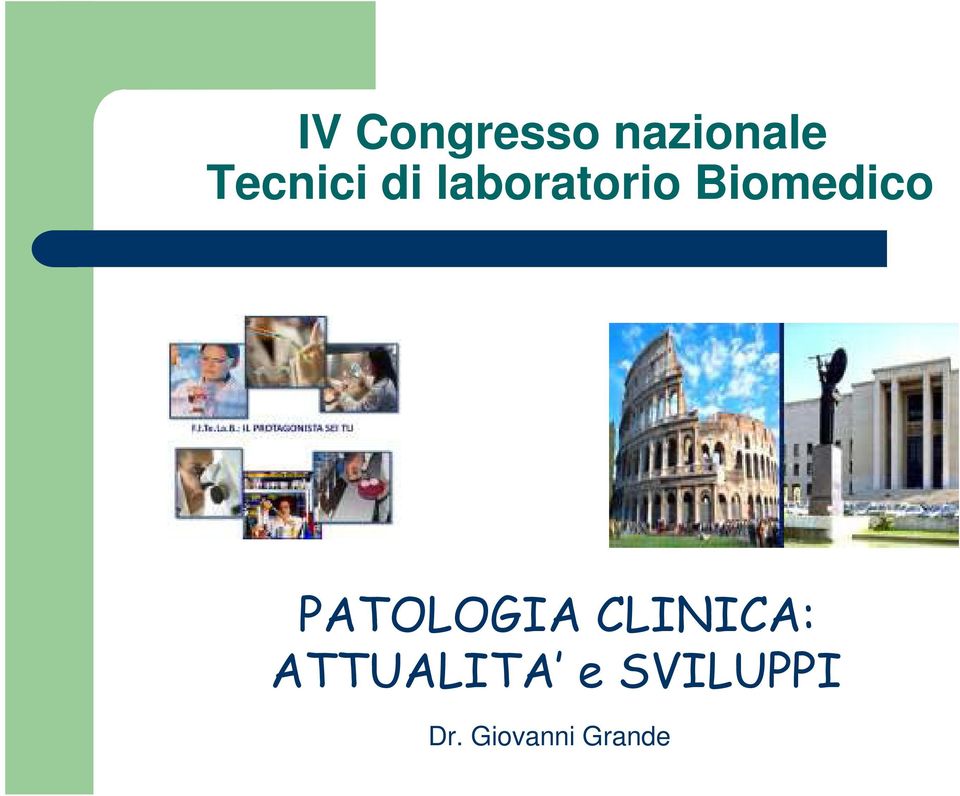 Biomedico PATOLOGIA CLINICA: