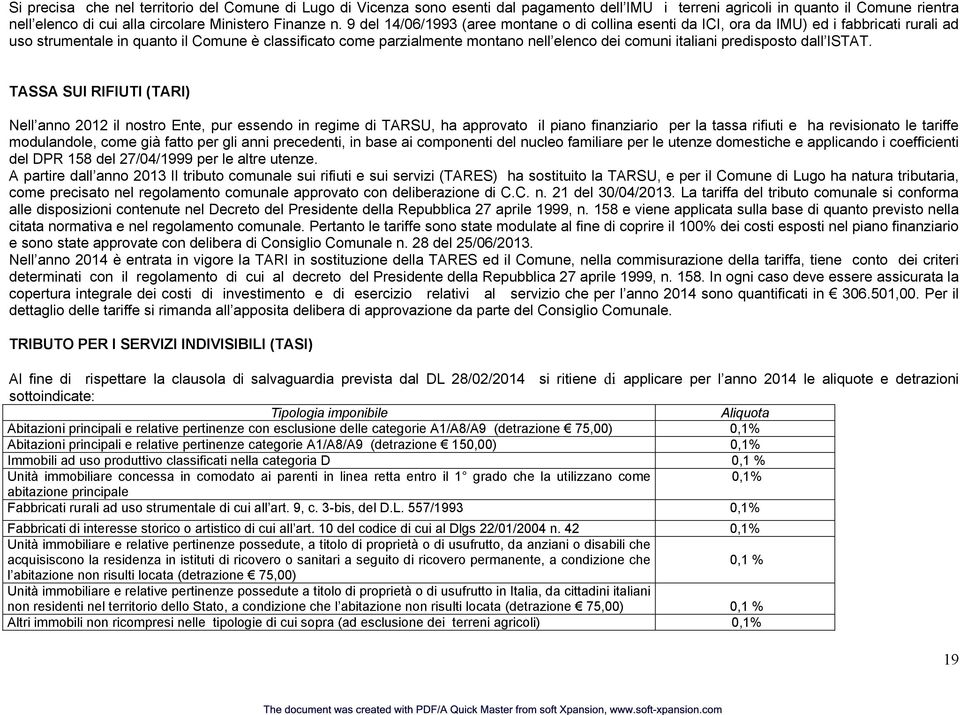 italiani predisposto dall ISTAT.