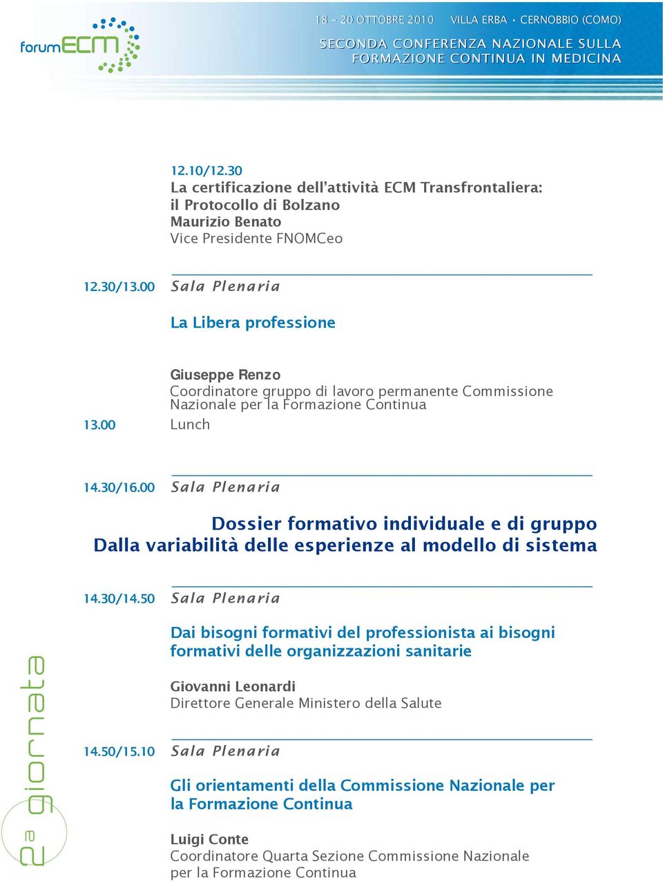 00 Sala Plenaria Dossier formativo individuale e di gruppo Dalla variabilità delle esperienze al modello di sistema 14.30/14.