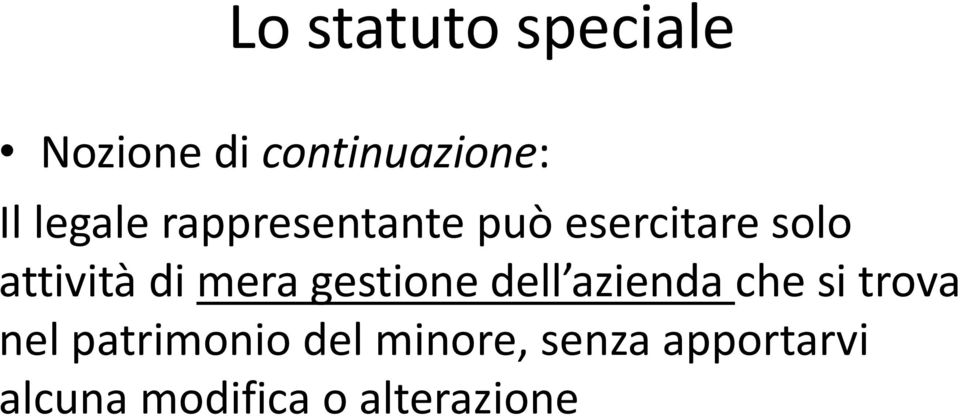 mera gestione dell azienda che si trova nel